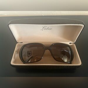 Judith Leiber Women's Sunglasses Dark Brown with Crystals
